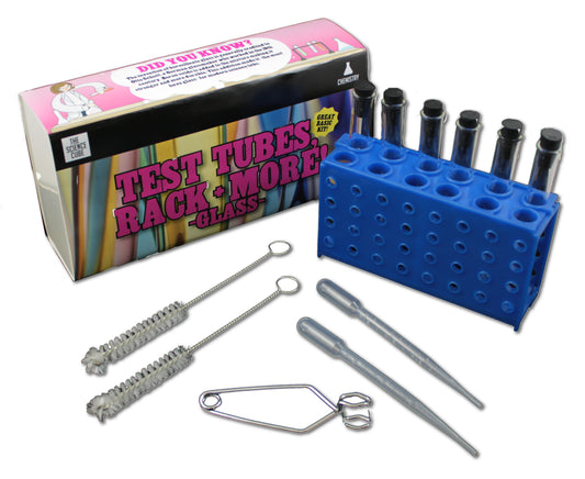 Test Tubes, Rack + More - Glass