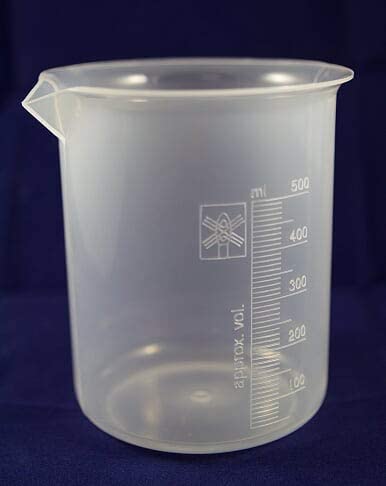 Supertek Beaker, Polypropylene 500 ml (12 beakers per Package)