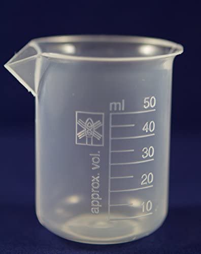 Supertek Beaker, Polypropylene 50 ml (12 beakers per Package)