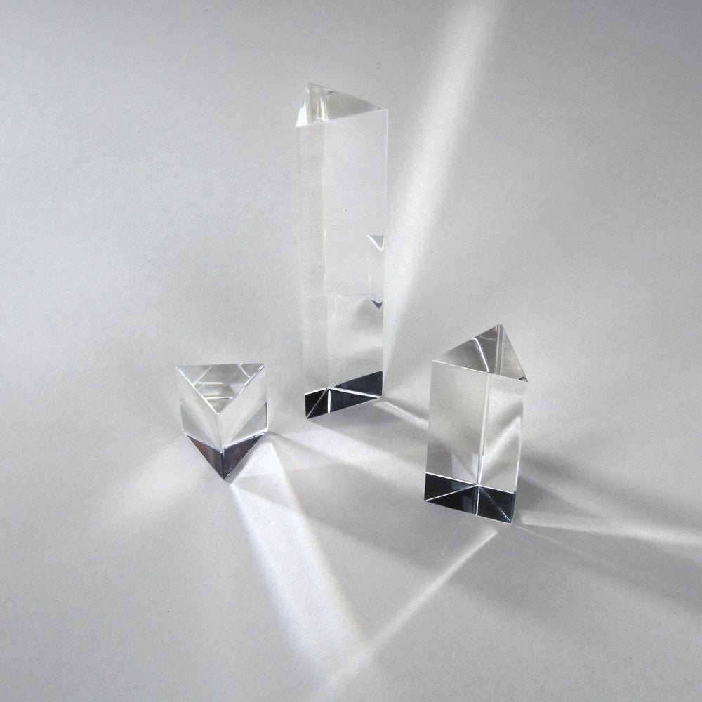 Equilateral Acrylic Prism Set (Set of 3: 1", 2", 4" Lengths)