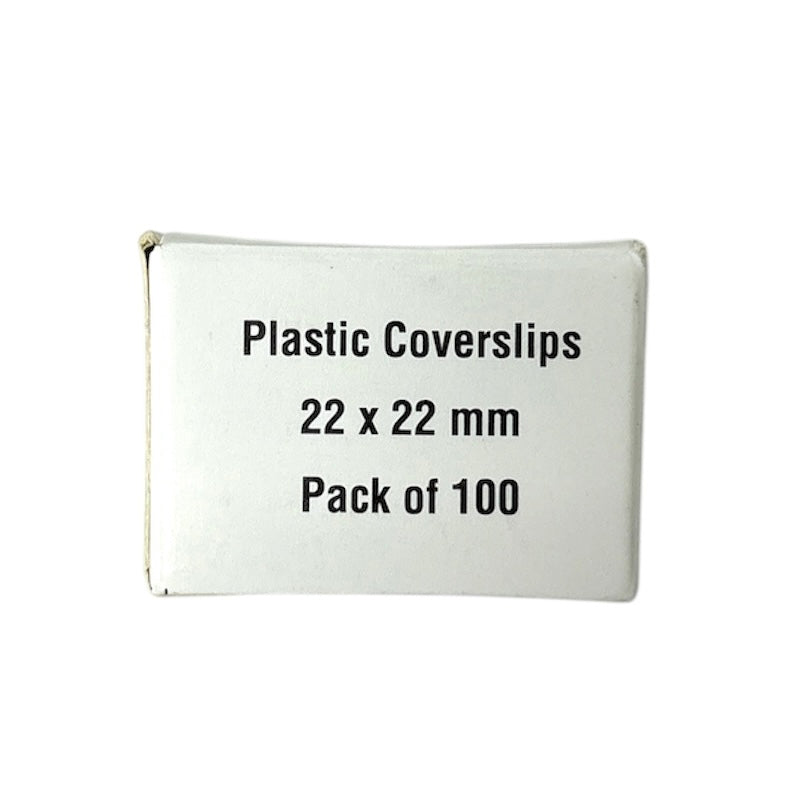 Cover Slip, Plastic 22X22mm, 100/pk