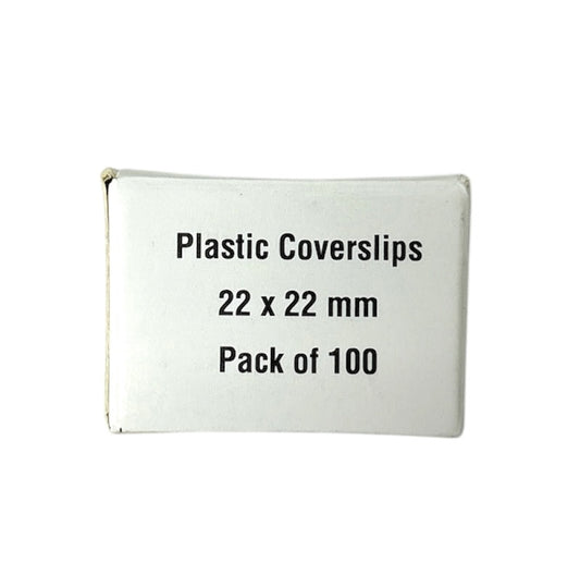 Cover Slip, Plastic 22X22mm, 100/pk