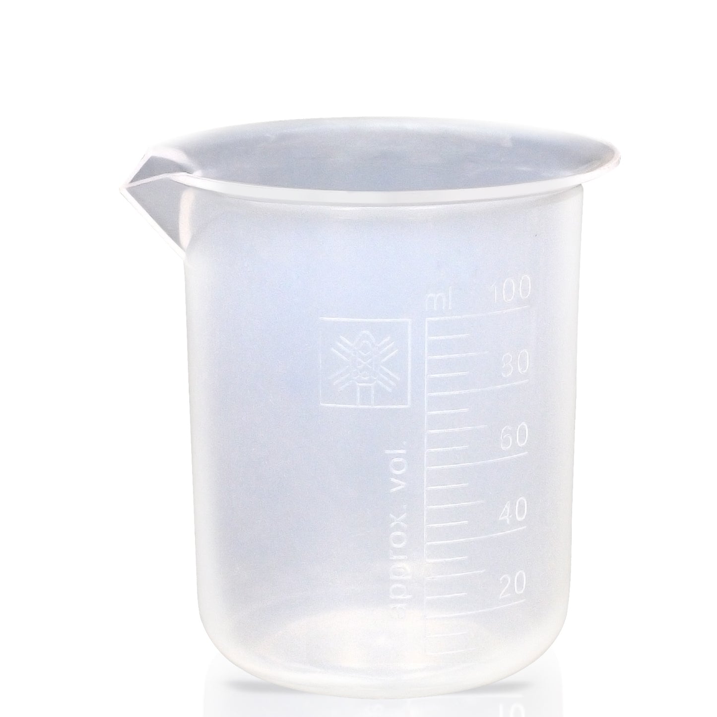 Supertek Beaker, Polypropylene 100 ml (12 beakers per Package)