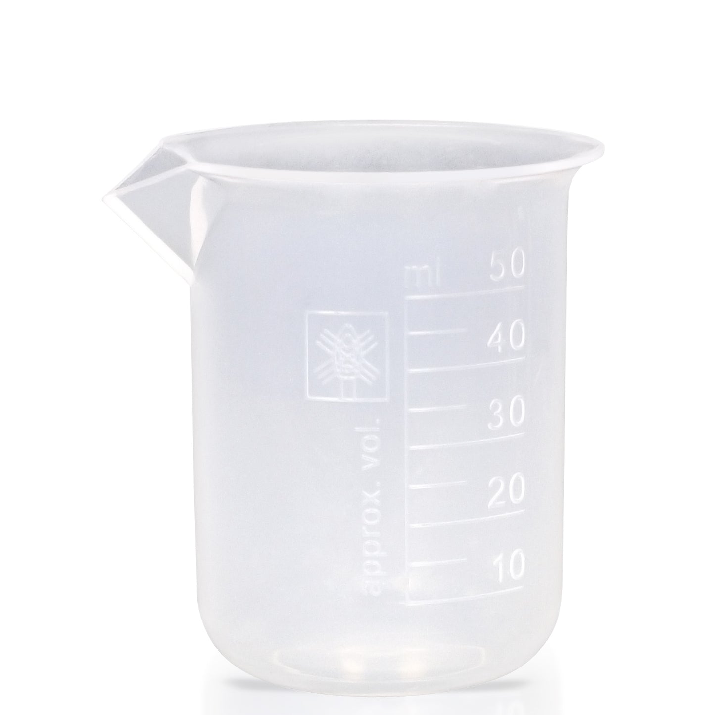 Supertek Beaker, Polypropylene 50 ml (12 beakers per Package)