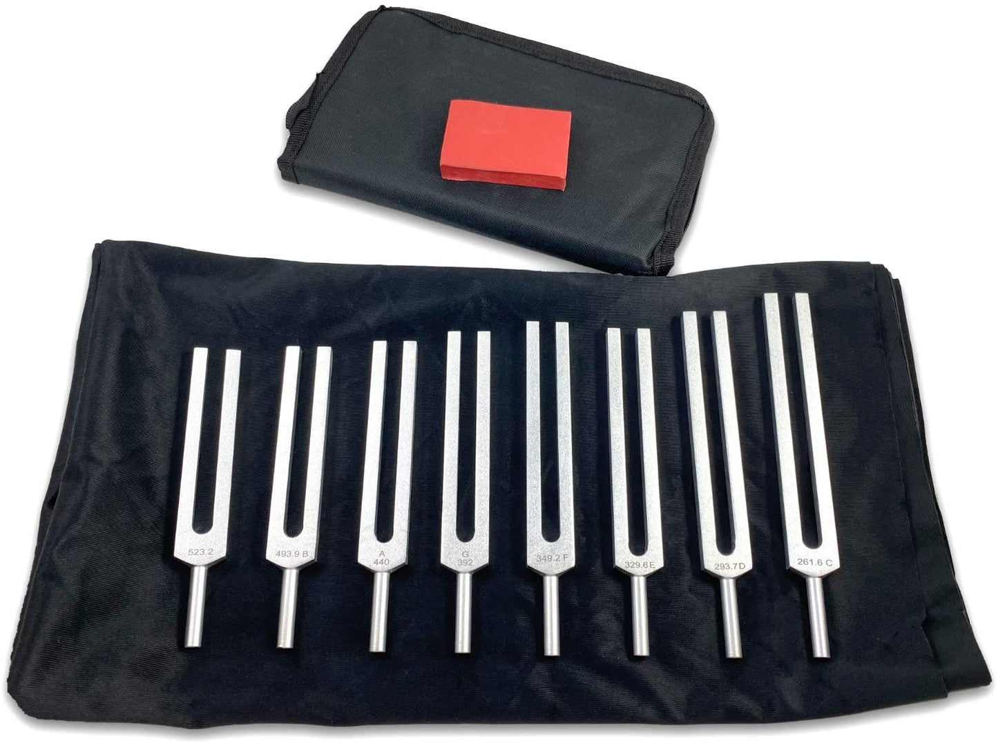 Tuning Fork Set of 8, Aluminum, Musical Scale (PH36128)